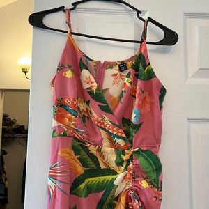 Worn once, SHEIN dress size small, print tropical